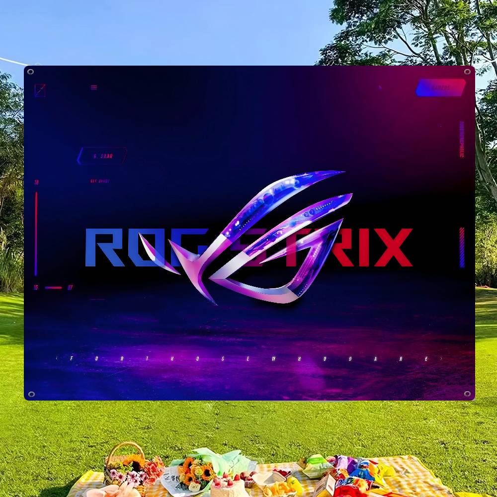 Commercial Printing Company - A-AsuS-S R-ROG LOGO Impression avancée Drapeau